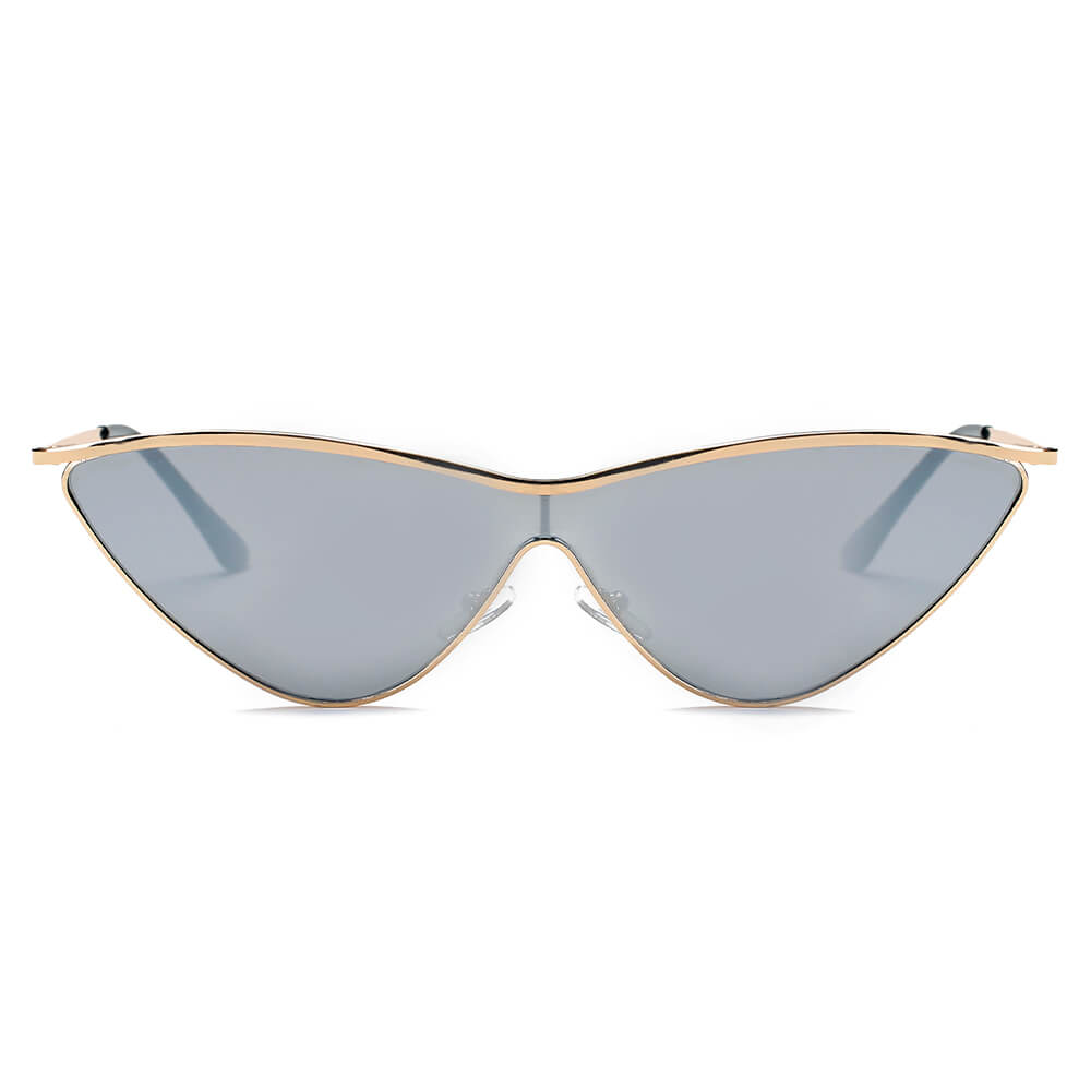 SUSTYA -  Women Fashion Tinted Cat Eye Sunglasses-1
